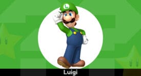 Luigi poseert